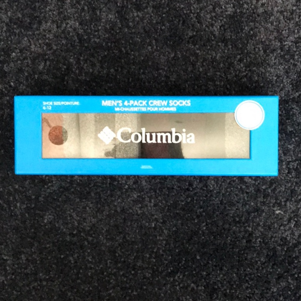 Columbia men’s four pack crew socks